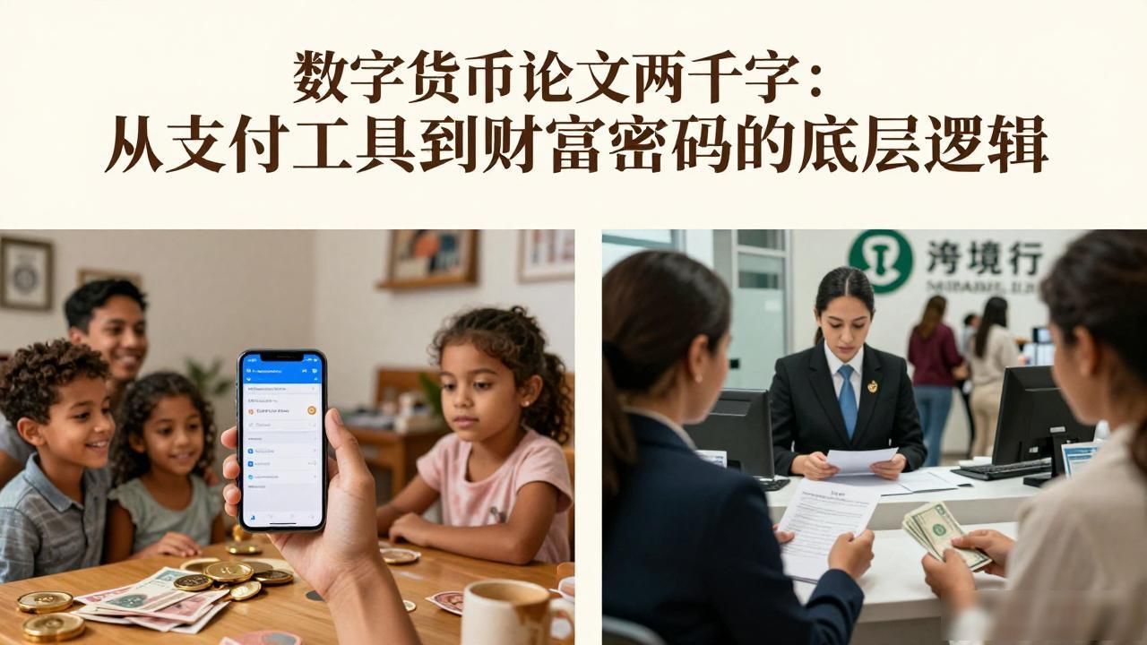数字货币论文两千字：从支付工具到财富密码的底层逻辑