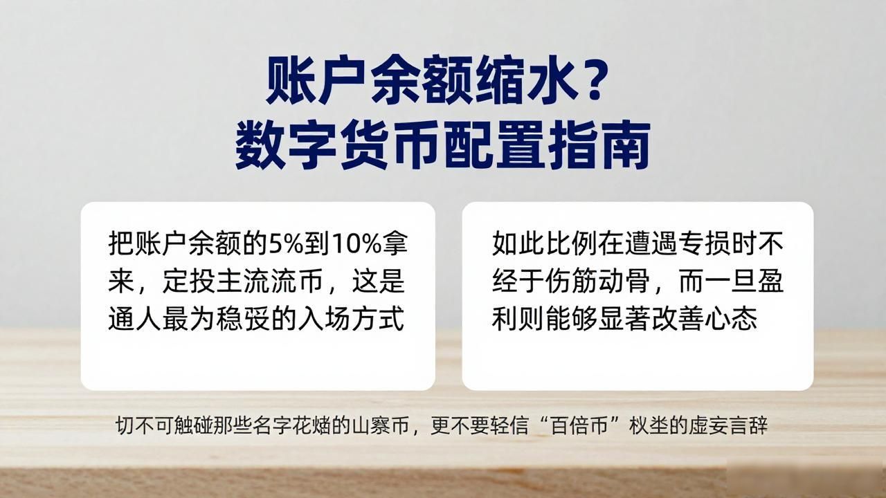账户余额缩水？数字货币配置指南