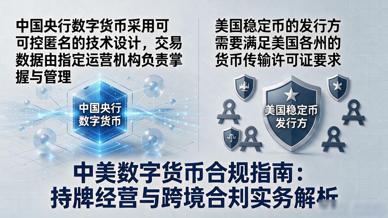 中美数字货币合规指南：持牌经营与跨境合规实务解析