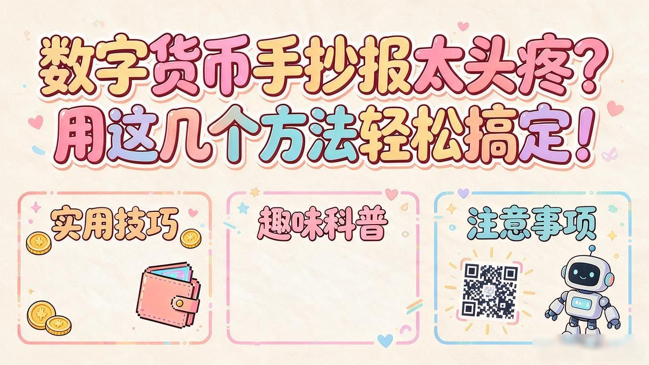 数字货币手抄报太头疼？用这几个方法轻松搞定！