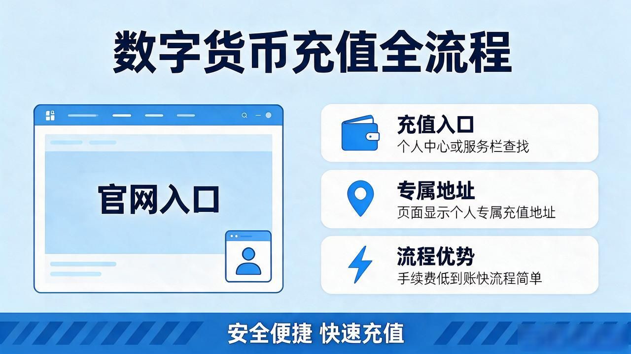 用数字货币充值：手续费低到账快，全流程指南