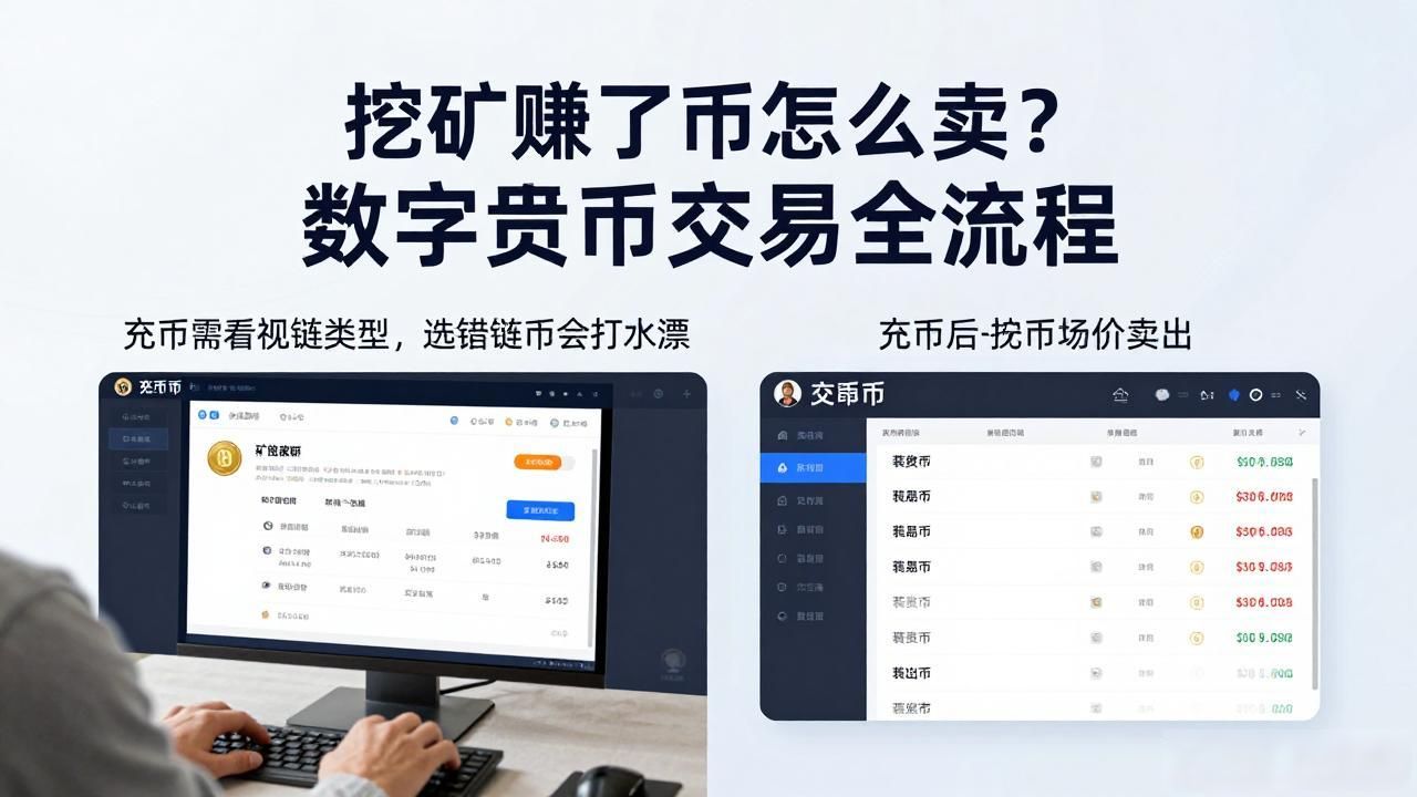 挖矿赚了币怎么卖？数字货币交易全流程