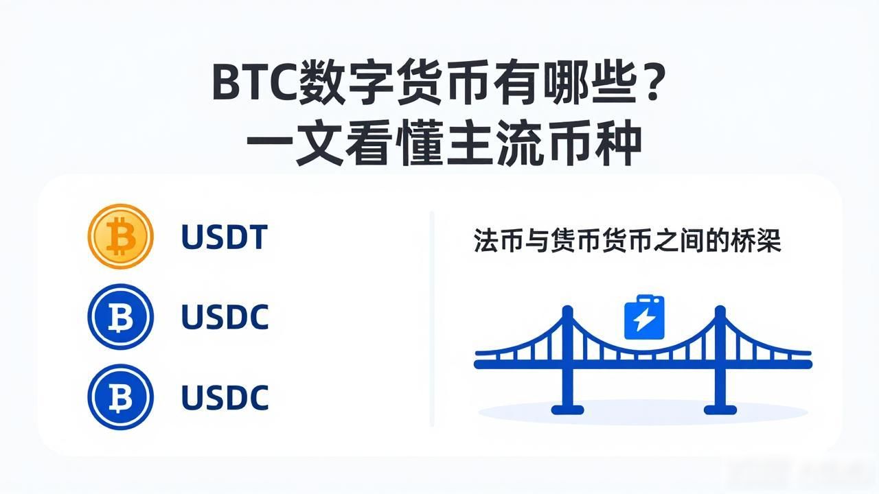 BTC数字货币有哪些？一文看懂主流币种