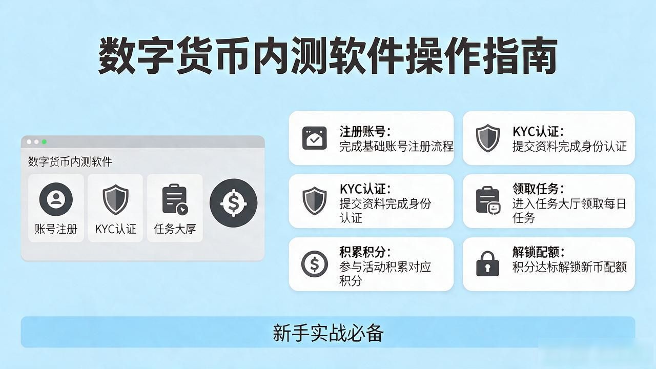 数字货币内测软件怎么用 新手抢新币实战指南