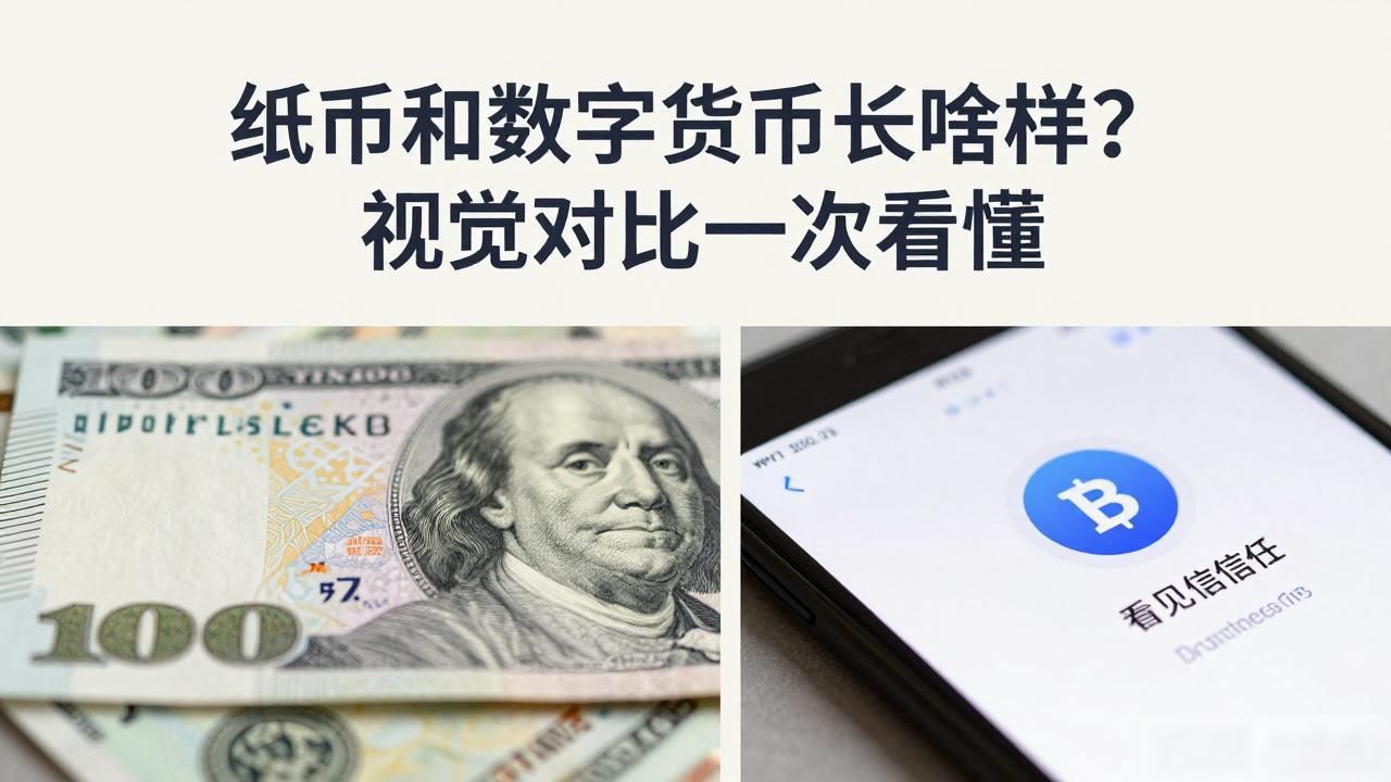 纸币和数字货币长啥样？视觉对比一次看懂