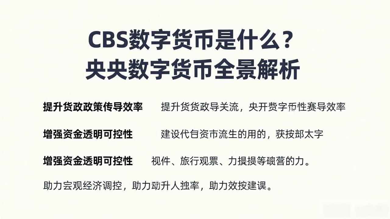 CBS数字货币是什么？央行数字货币全景解析