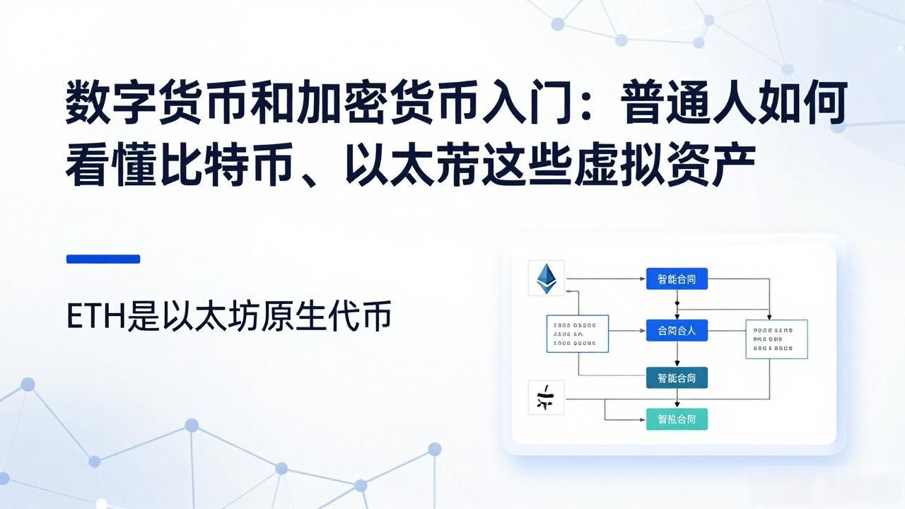 数字货币和加密货币入门：普通人如何看懂比特币、以太坊这些虚拟资产