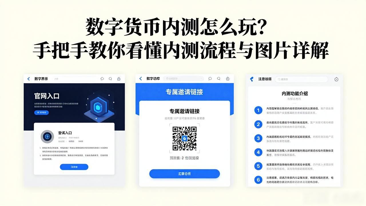 数字货币内测怎么玩？手把手教你看懂内测流程与图片详解