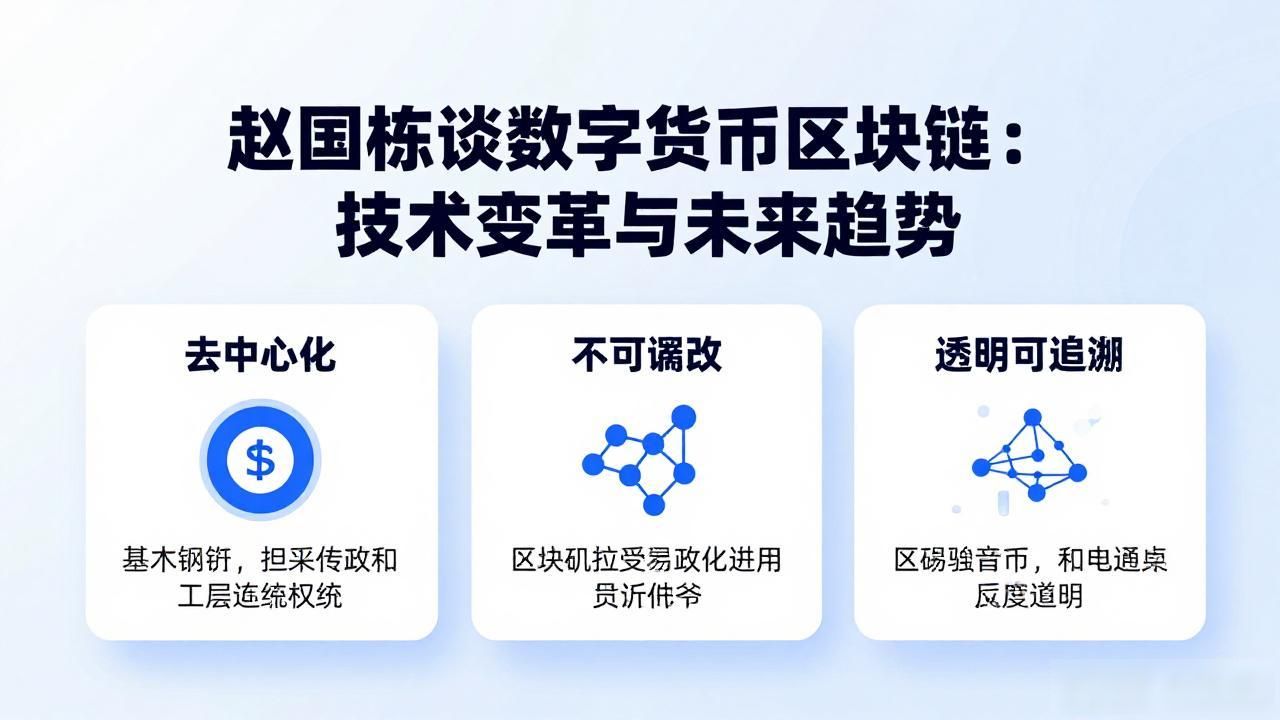 赵国栋谈数字货币区块链：技术变革与未来趋势