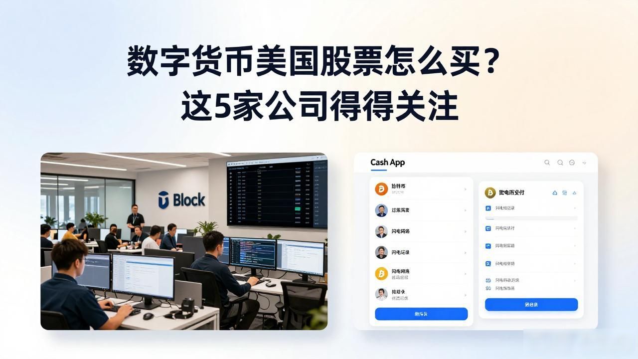 数字货币美国股票怎么买？这5家公司值得关注