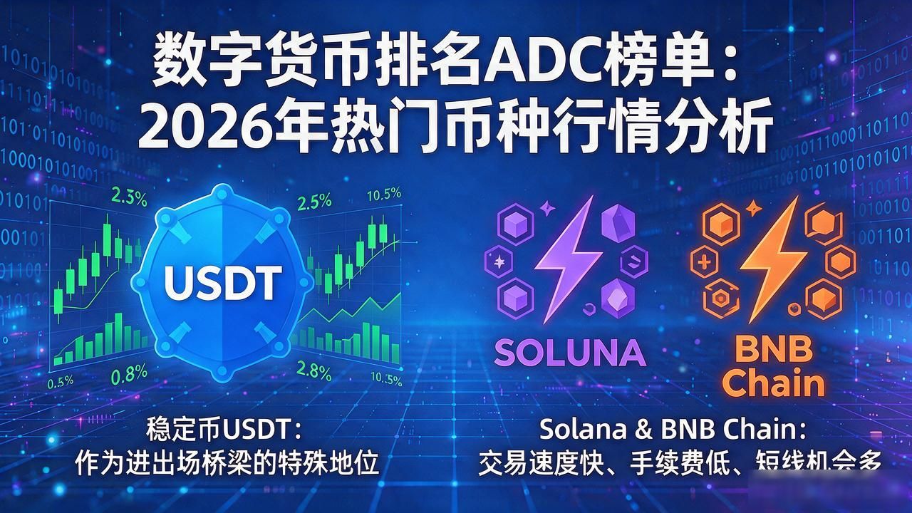 数字货币排名ADC榜单：2026年热门币种行情分析