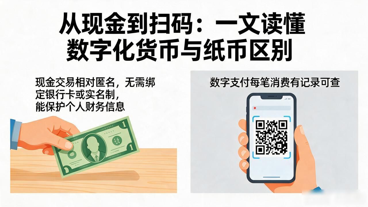 从现金到扫码：一文读懂数字化货币与纸币区别