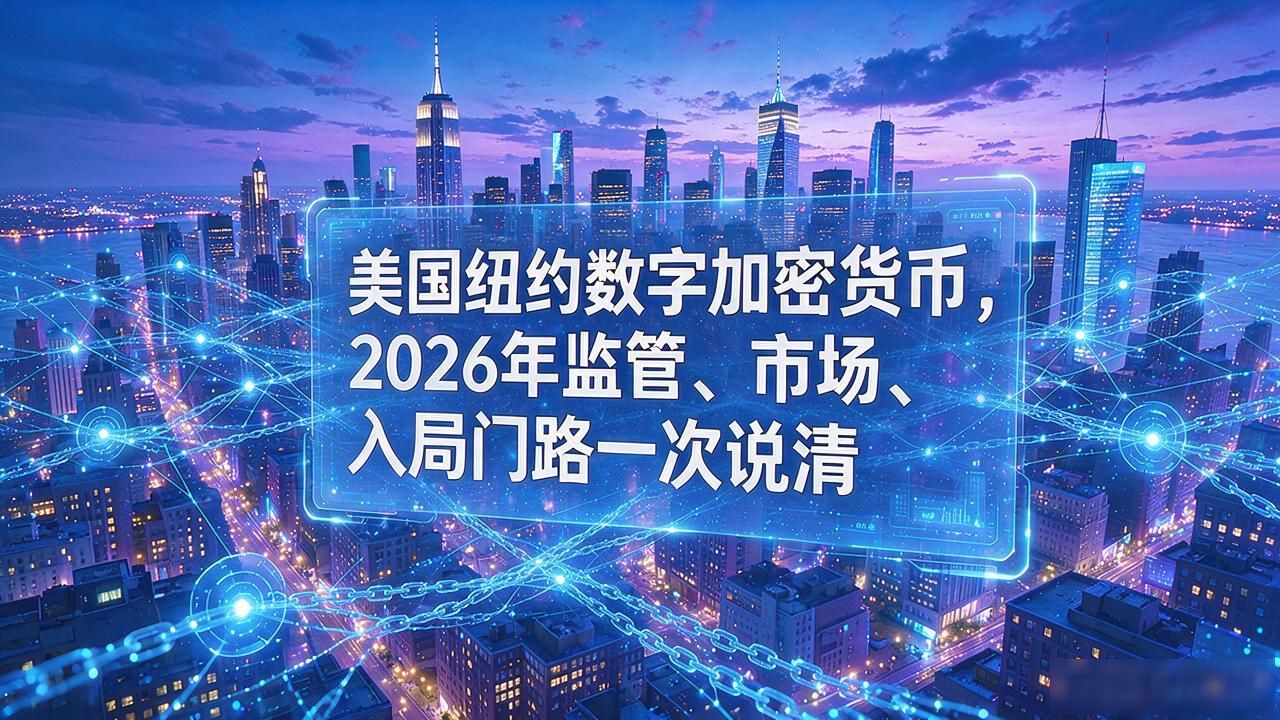 美国纽约数字加密货币，2026年监管、市场、入局门路一次说清