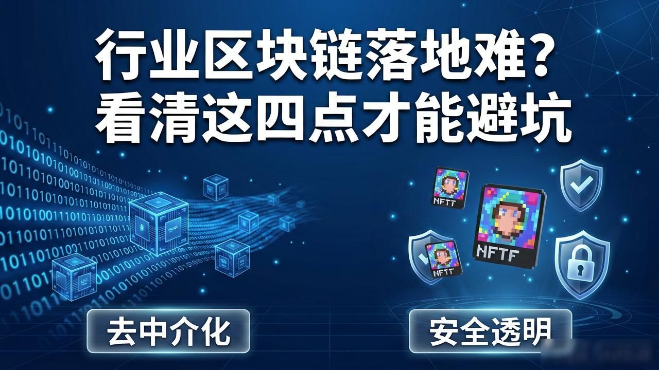 行业区块链落地难？看清这四点才能避坑