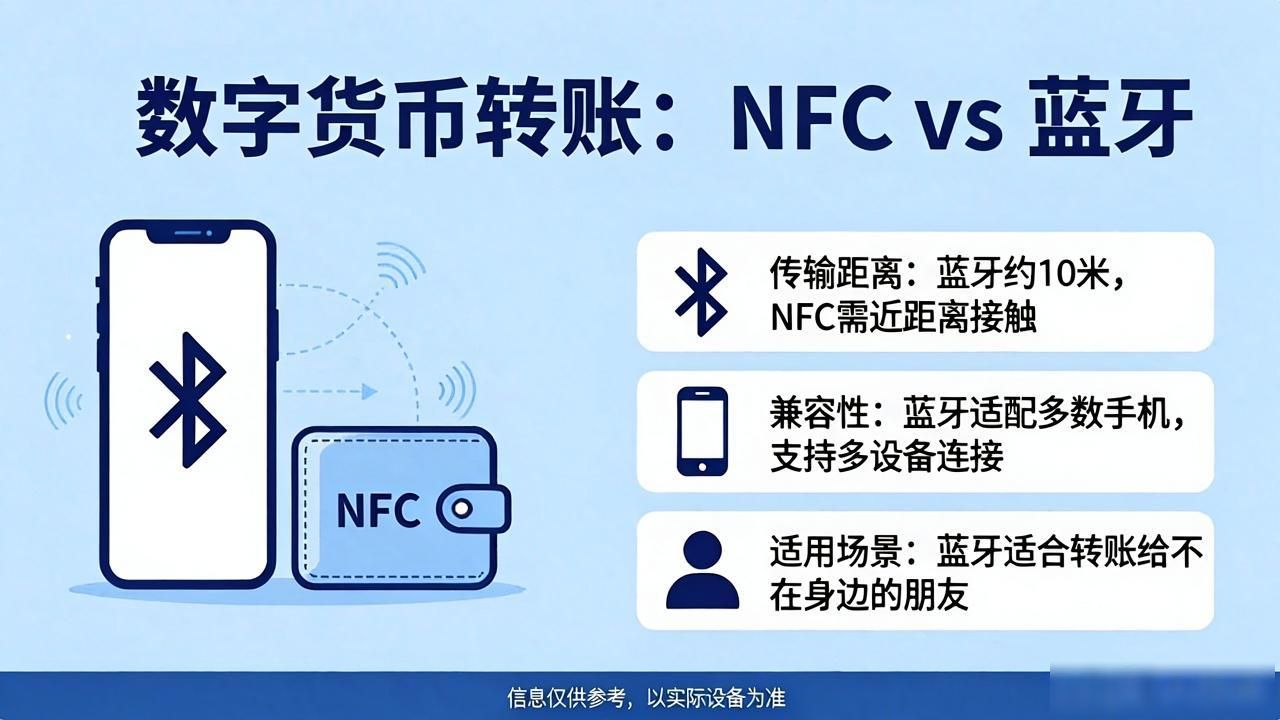 数字货币转账用NFC还是蓝牙？一文讲清楚
