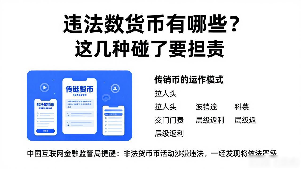 违法数字货币有哪些？这几种碰了要担责