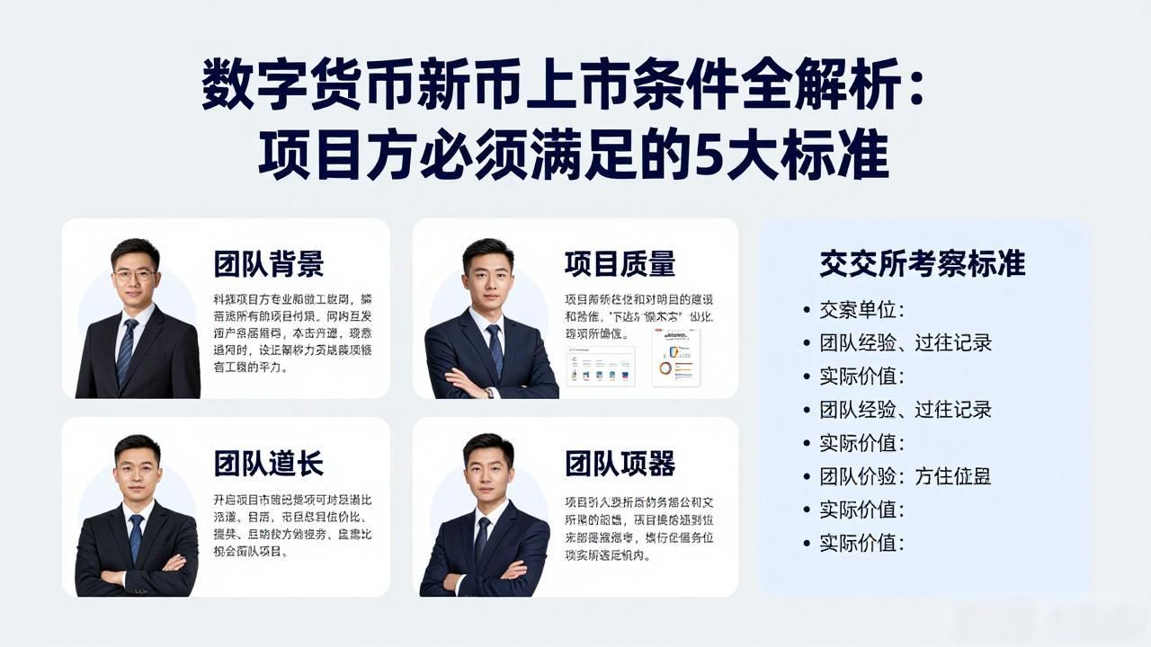 数字货币新币上市条件全解析：项目方必须满足的5大标准