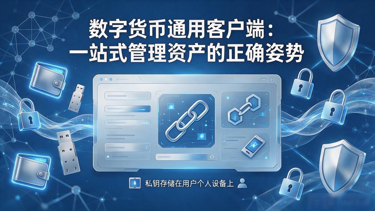 数字货币通用客户端：一站式管理资产的正确姿势