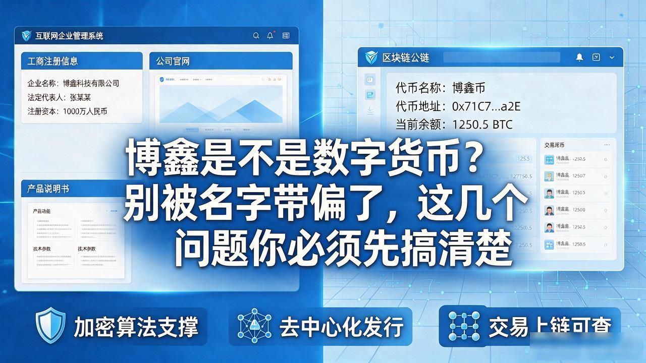 博鑫是不是数字货币？别被名字带偏了，这几个问题你必须先搞清楚