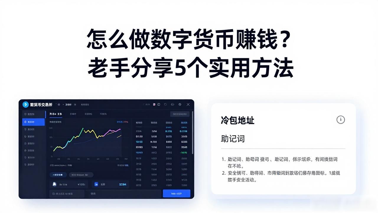 怎么做数字货币赚钱？老手分享5个实用方法
