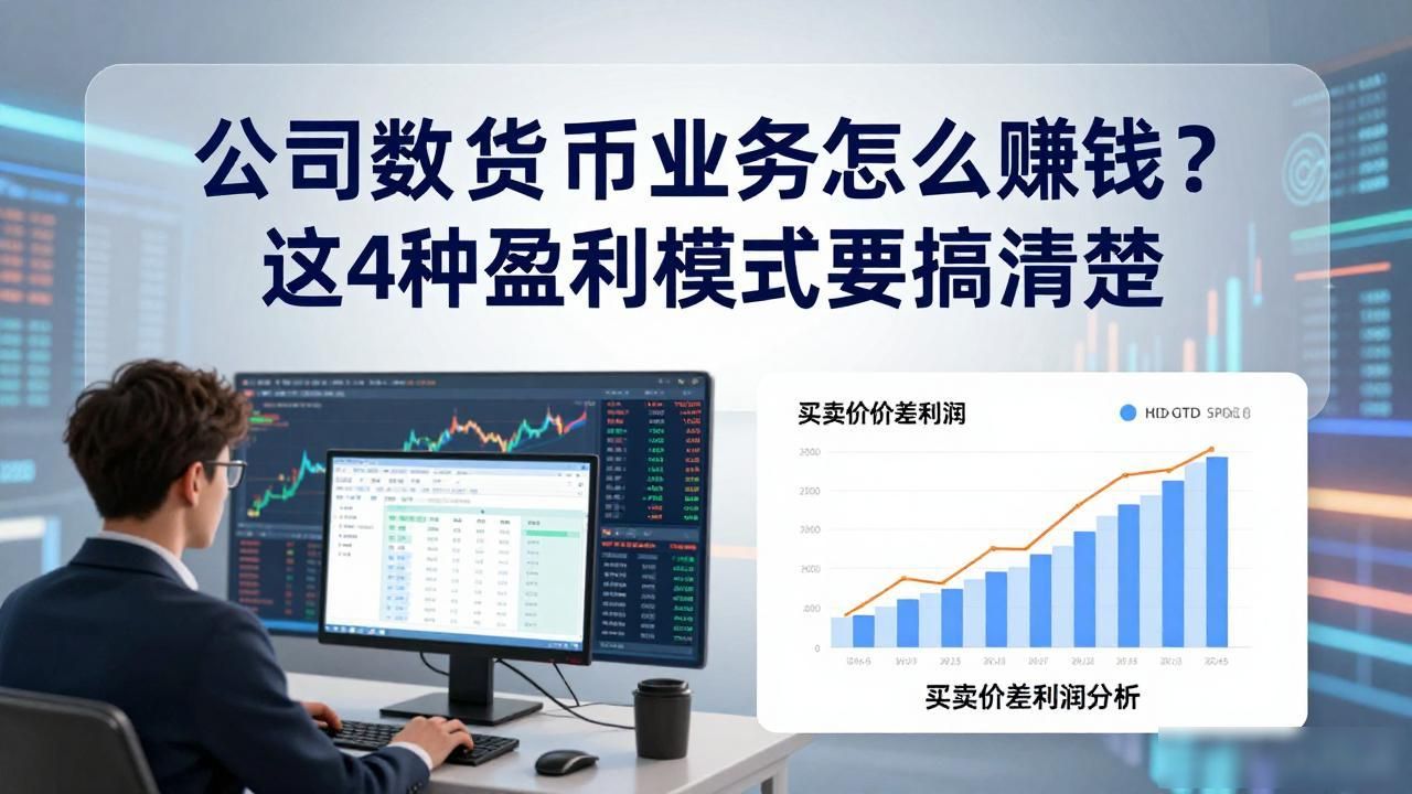 公司数字货币业务怎么赚钱？这4种盈利模式要搞清楚