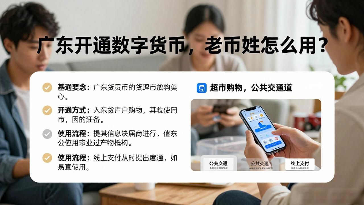 广东开通数字货币，老百姓怎么用？