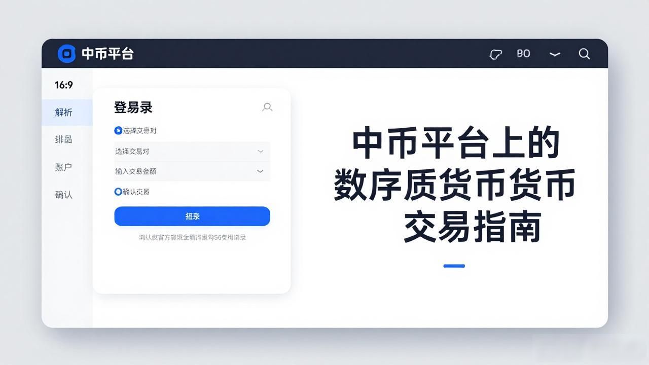 中币平台上的数字货币交易指南