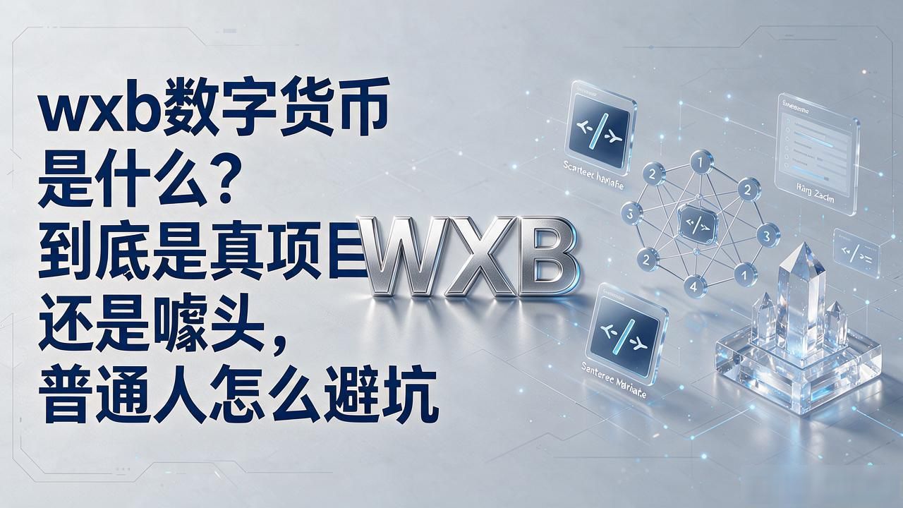 wxb数字货币是什么？到底是真项目还是噱头，普通人怎么避坑