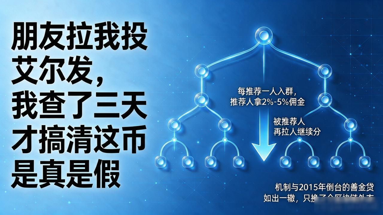 朋友拉我投艾尔发，我查了三天才搞清这币是真是假