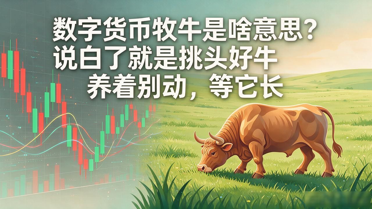 数字货币牧牛是啥意思？说白了就是挑头好牛养着别动，等它长