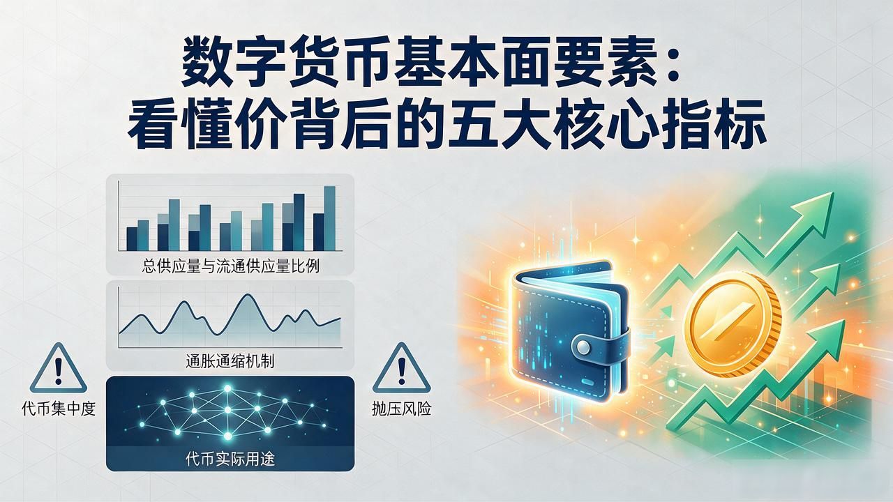 数字货币基本面要素：看懂价背后的五大核心指标