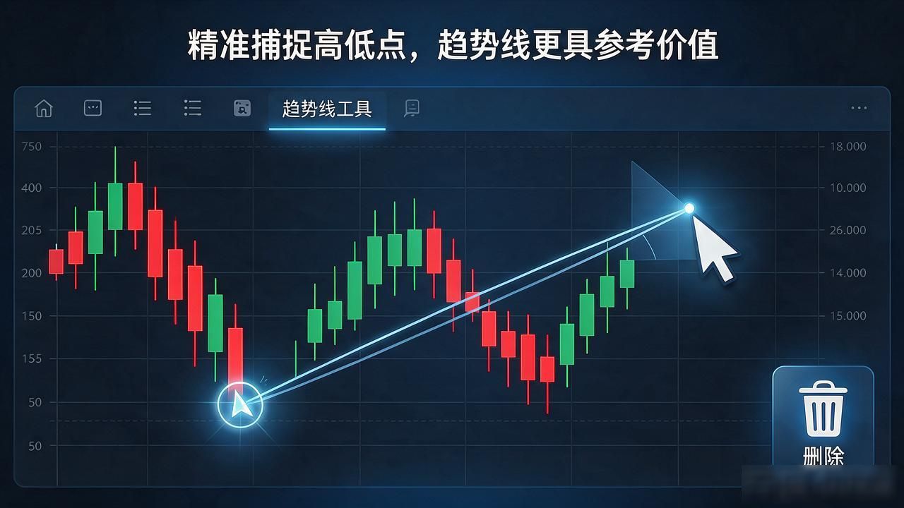 怎么在数字货币app添加画线_主流交易所K线图支撑阻力位标注方法_数字货币交易画趋势线教程