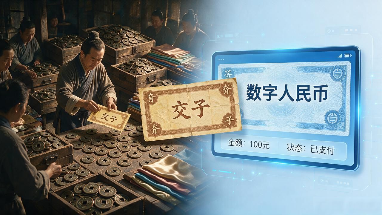 数字人民币与交子_数字货币和交子_货币符号化历史