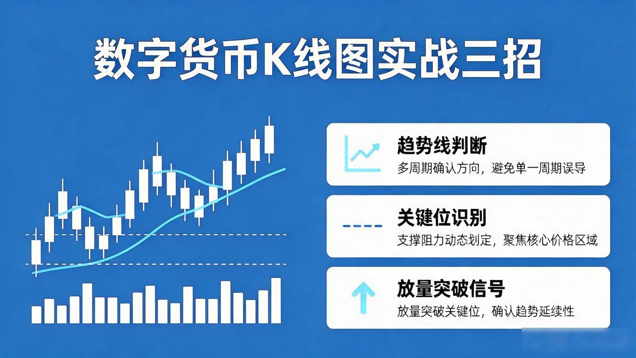 数字货币K线图实战解析：三招看懂涨跌信号