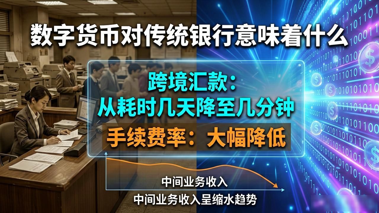 数字货币对传统_传统银行存贷业务冲击_数字货币金融生态变革