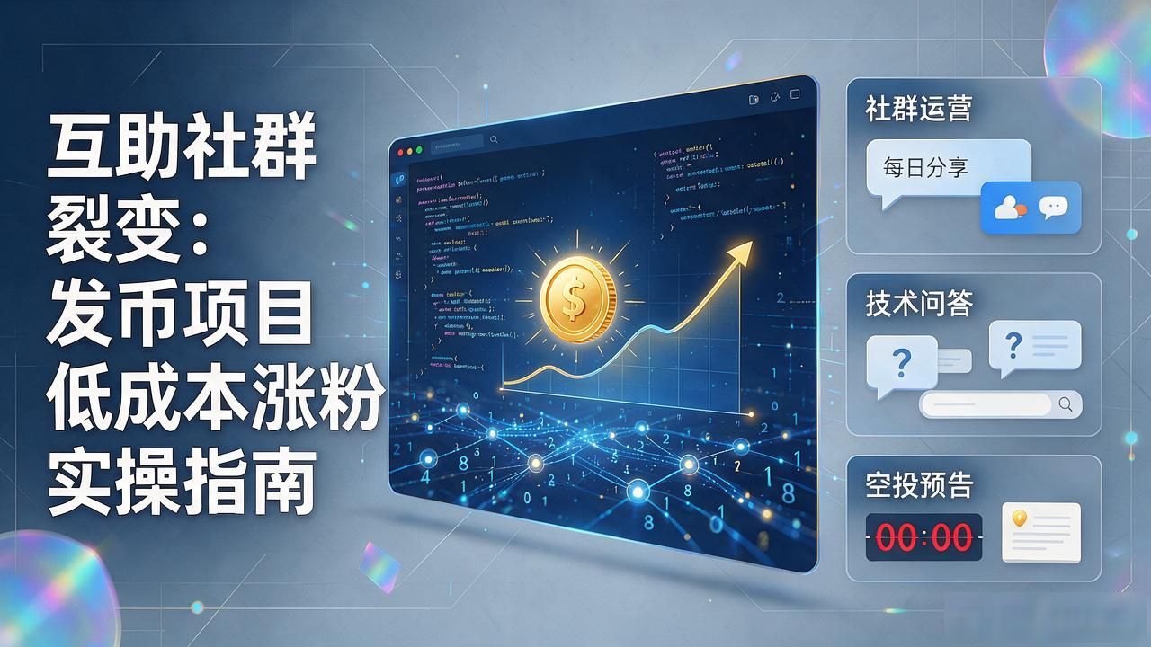 互助社群裂变：发币项目低成本涨粉实操指南