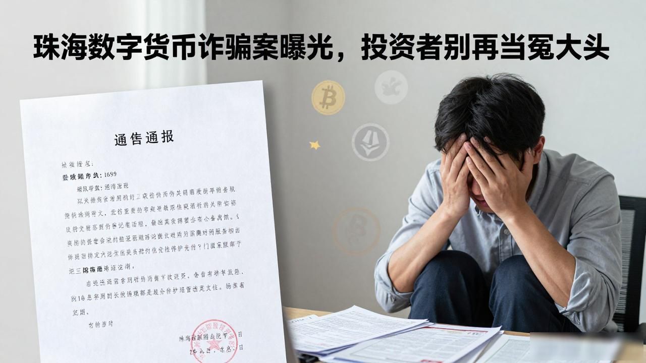 珠海数字货币诈骗案曝光，投资者别再当冤大头