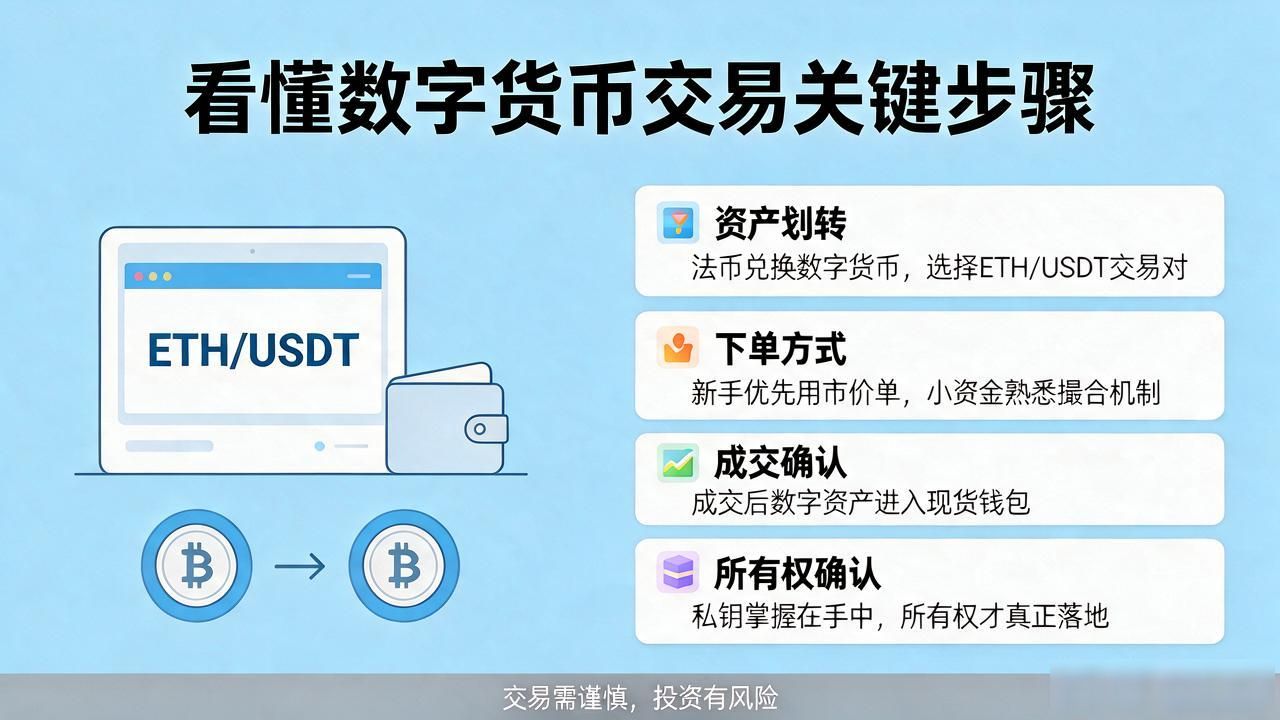 看懂数字货币流程图：从充值到提币的5个关键步骤详解