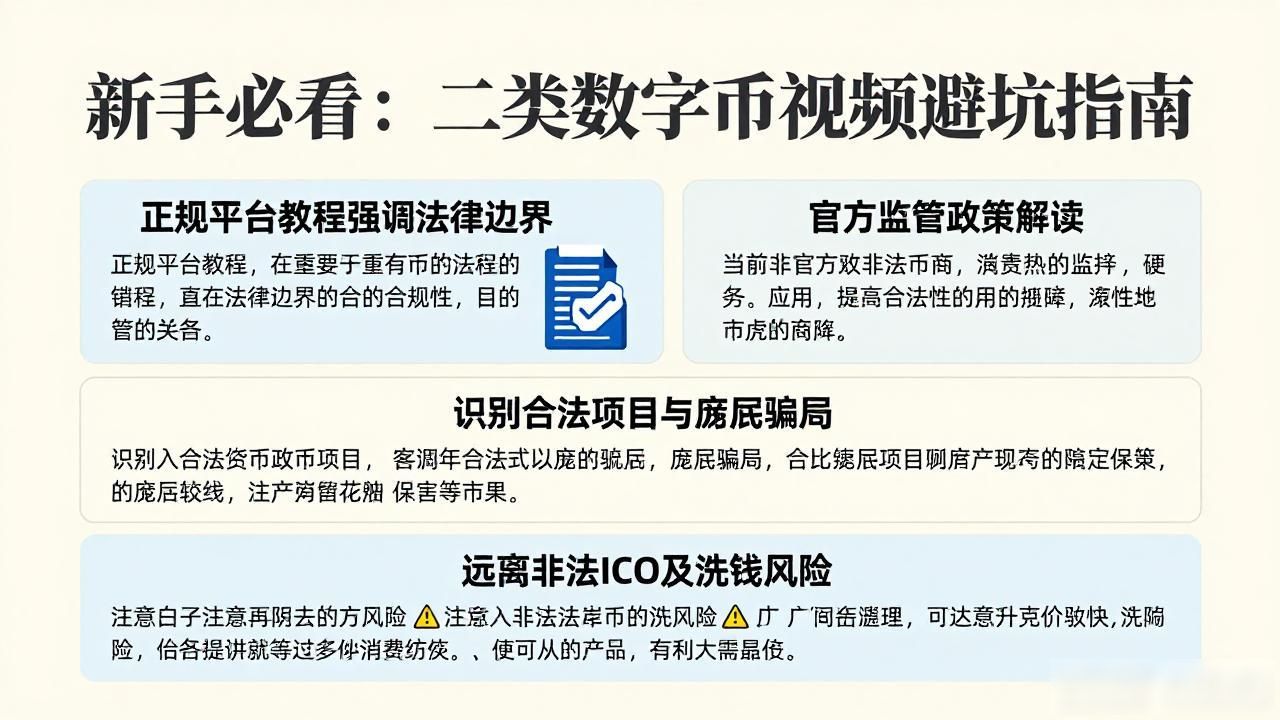 新手必看：二类数字货币视频避坑指南