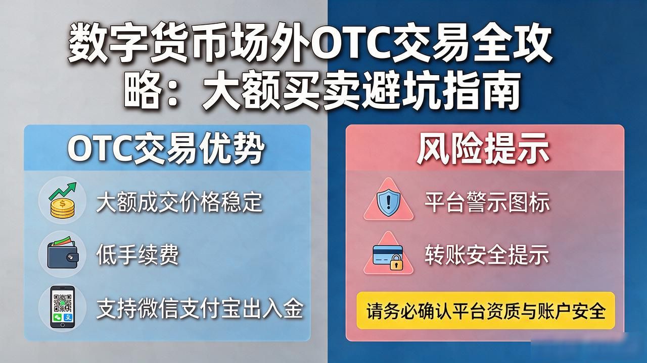 数字货币场外OTC交易全攻略：大额买卖避坑指南