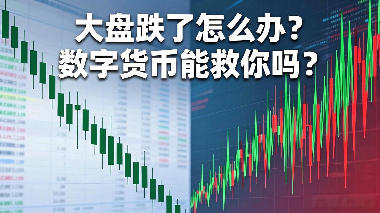 大盘跌了怎么办？数字货币能救你吗？