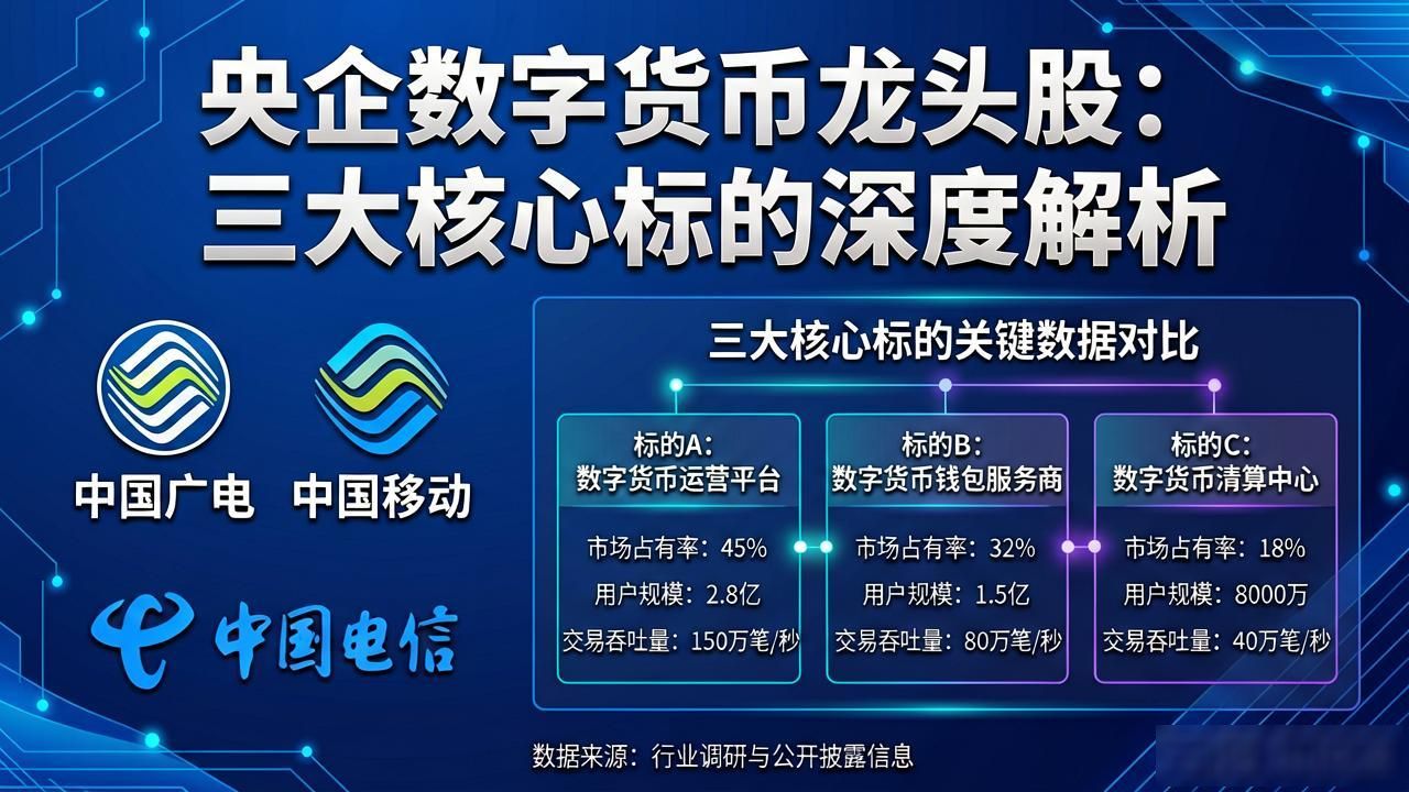 央企数字货币龙头股：三大核心标的深度解析