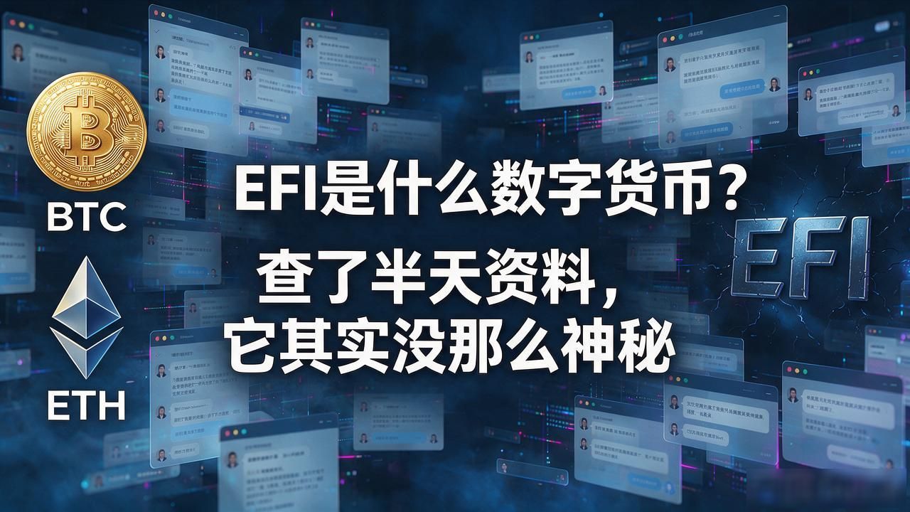 EFI是什么数字货币？查了半天资料，它其实没那么神秘