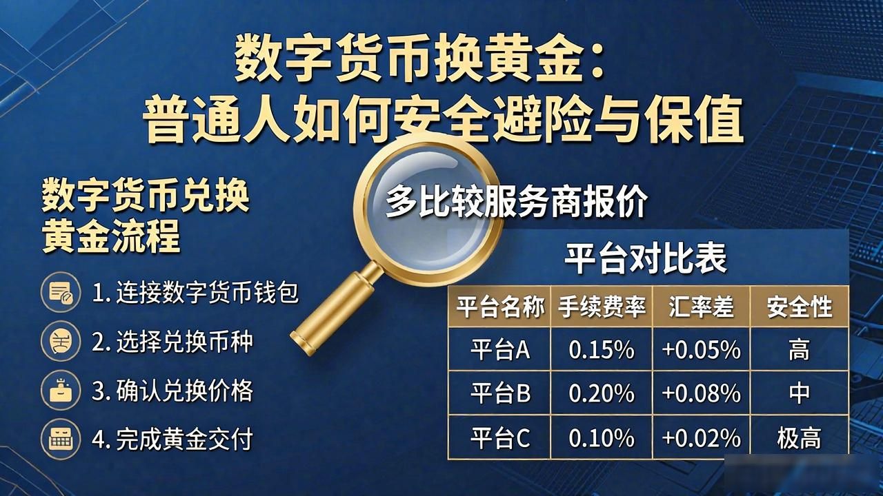 数字货币换黄金：普通人如何安全避险与保值