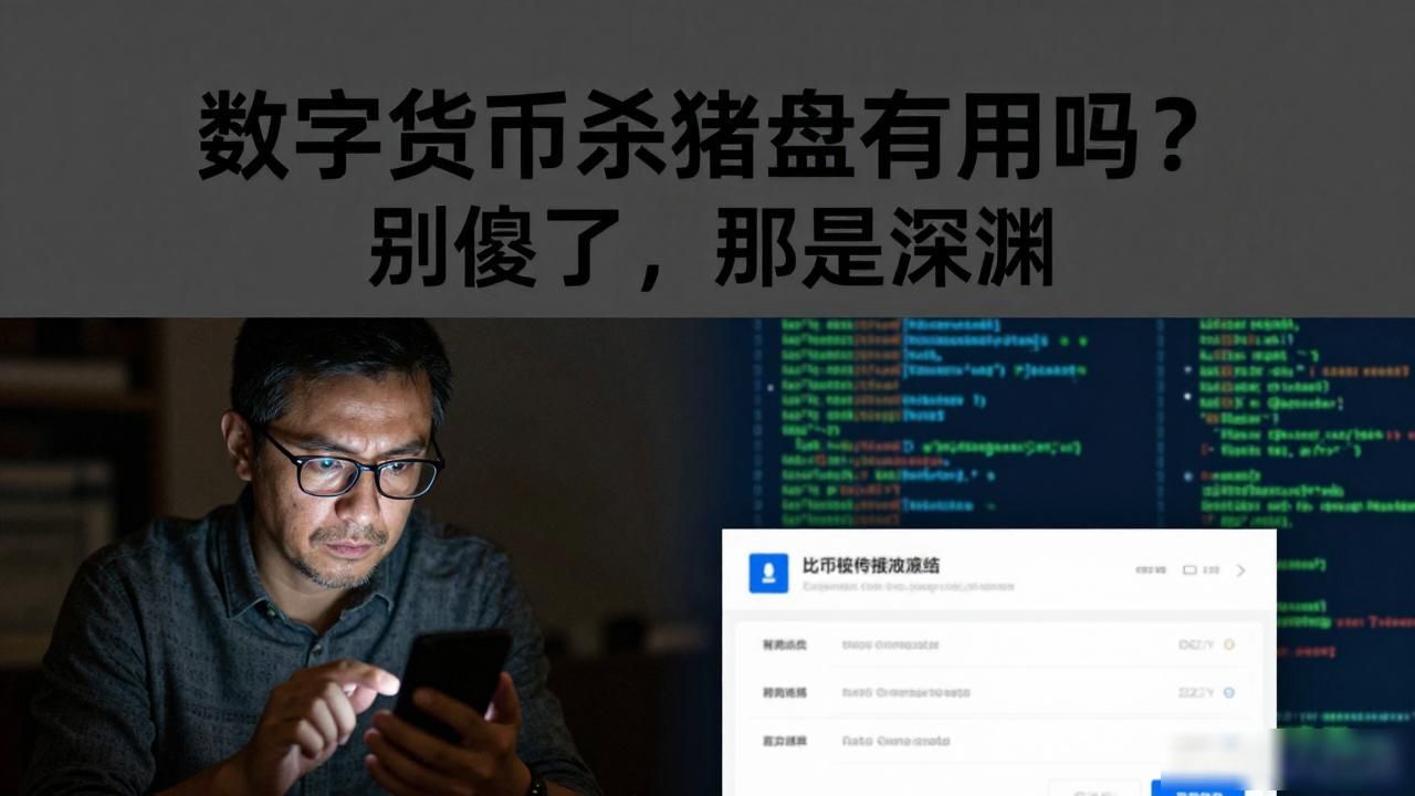 数字货币杀猪盘有用吗？别傻了，那是深渊