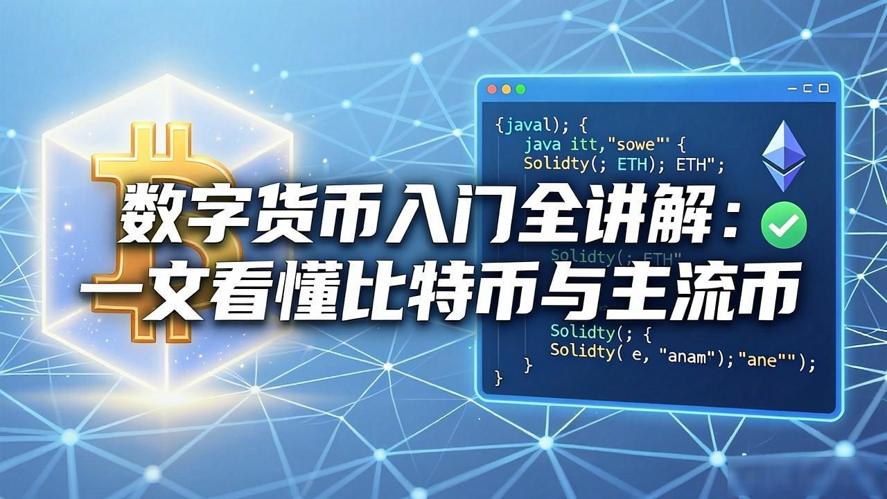 数字货币入门全讲解：一文看懂比特币与主流币