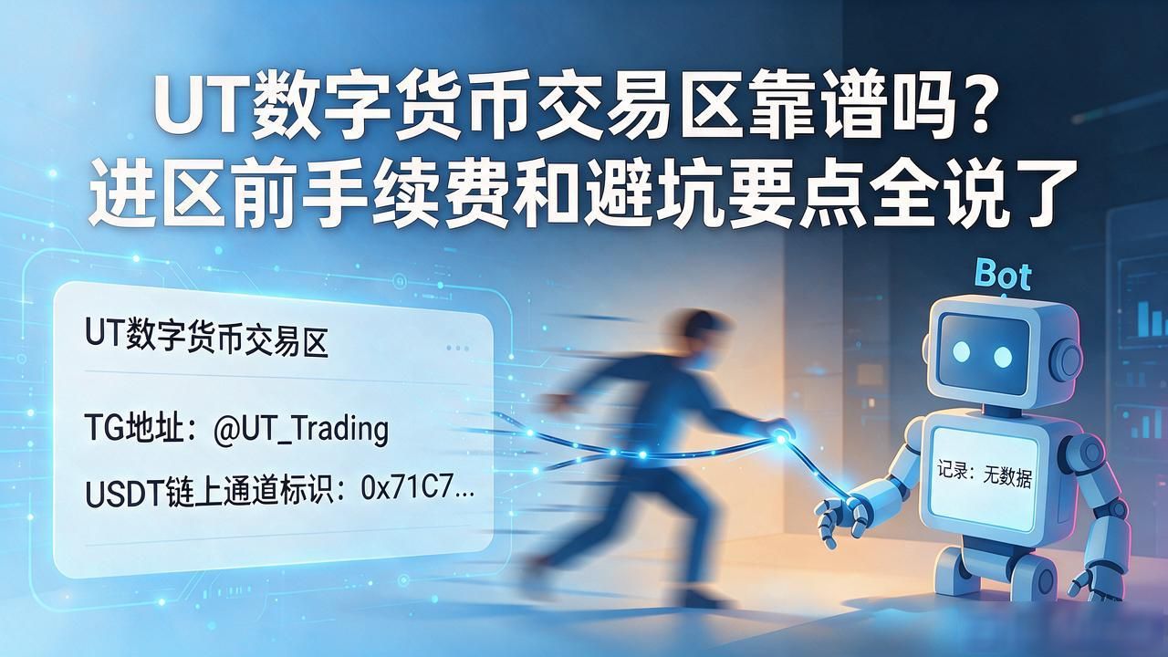 UT数字货币交易区靠谱吗？进区前手续费和避坑要点全说了