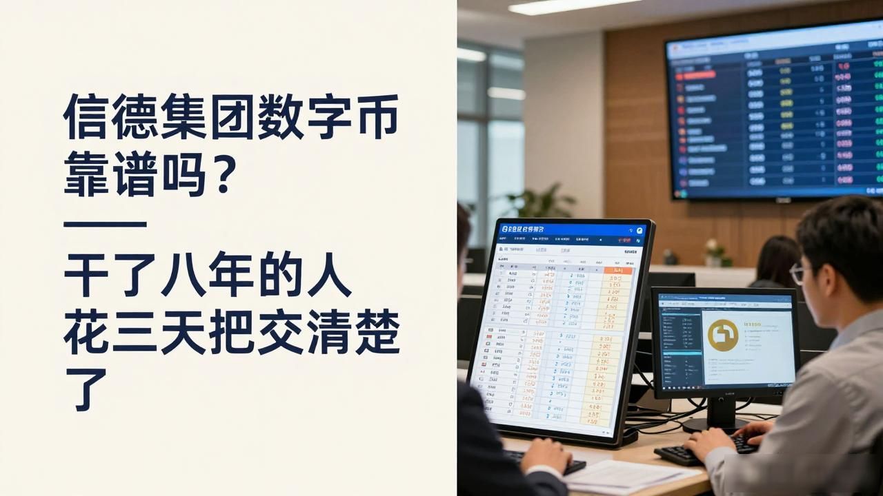 信德集团数字货币靠谱吗？干了八年的人花三天把底交清楚了