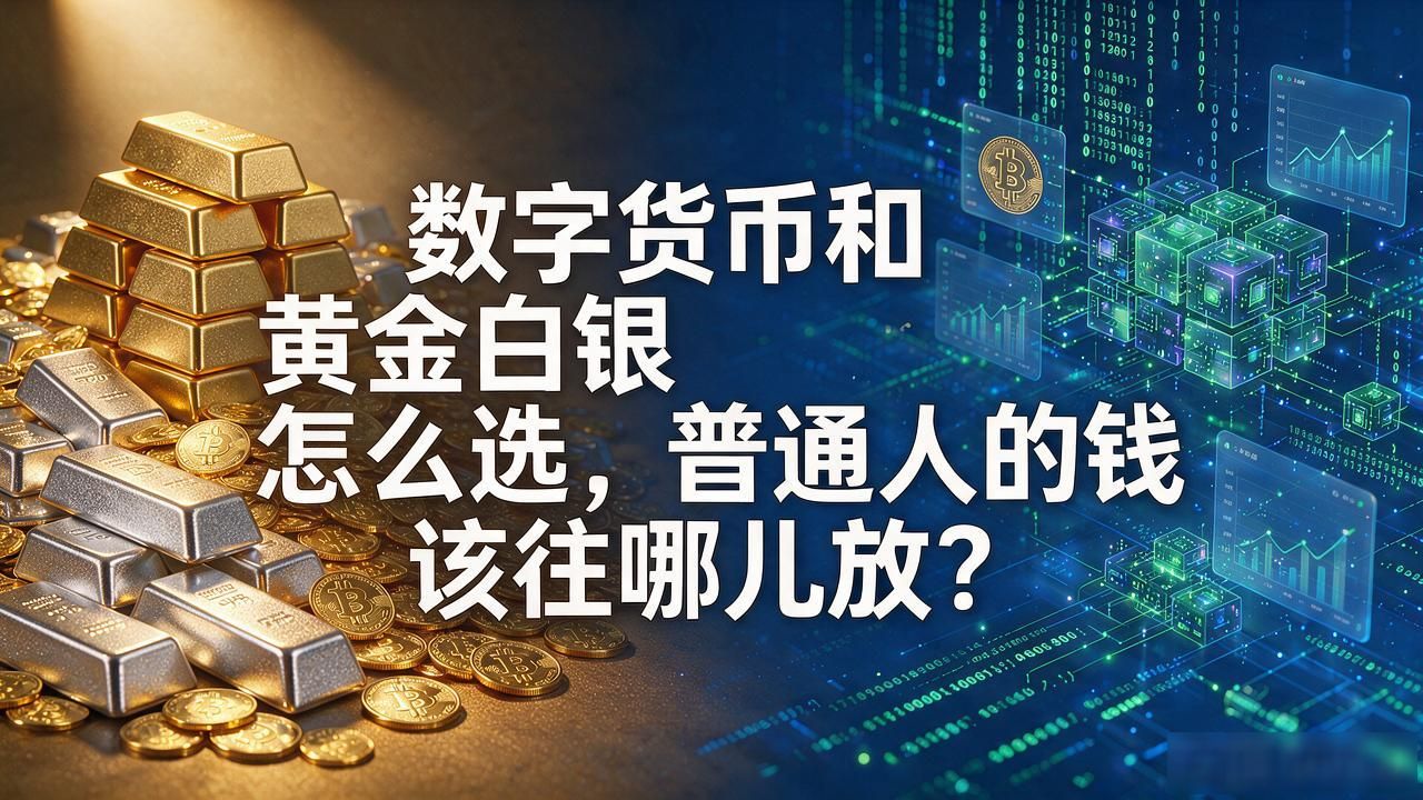 数字货币和黄金白银怎么选，普通人的钱该往哪儿放