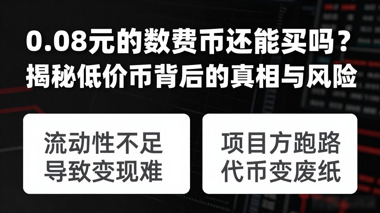 0.08元的数字货币还能买吗？揭秘低价币背后的真相与风险